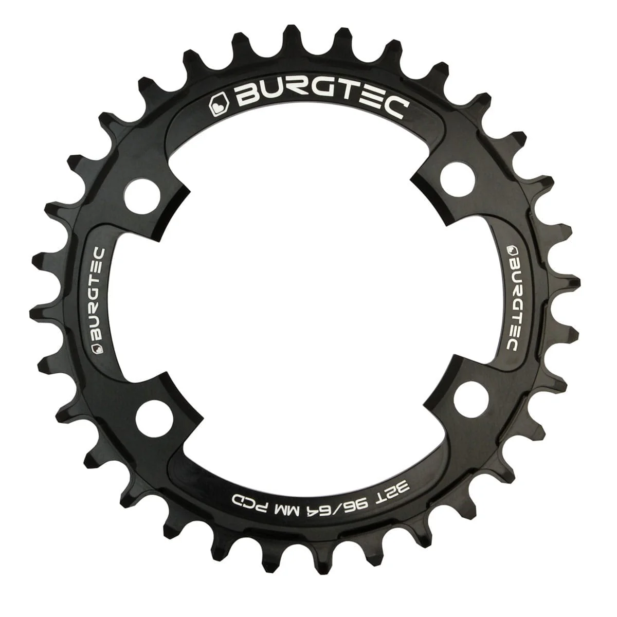 Plateau Mono BURGTEC THICK THIN 9/10/11/12V Narrow Wide 4 Trous 64/96mm Noir - Image 3