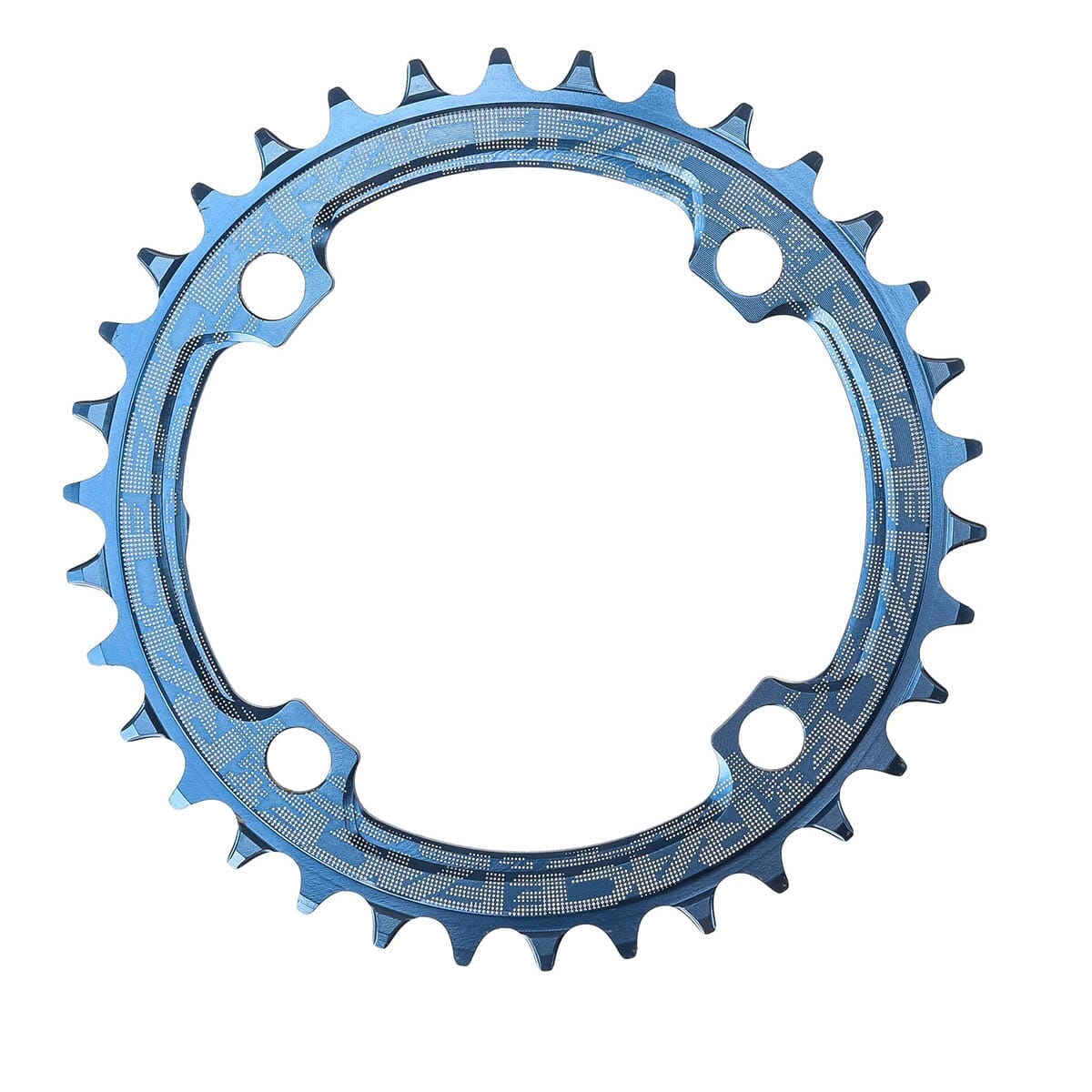 Plateau Mono RACE FACE NARROW WIDE 9/10/11/12V 4 Trous 104mm Bleu