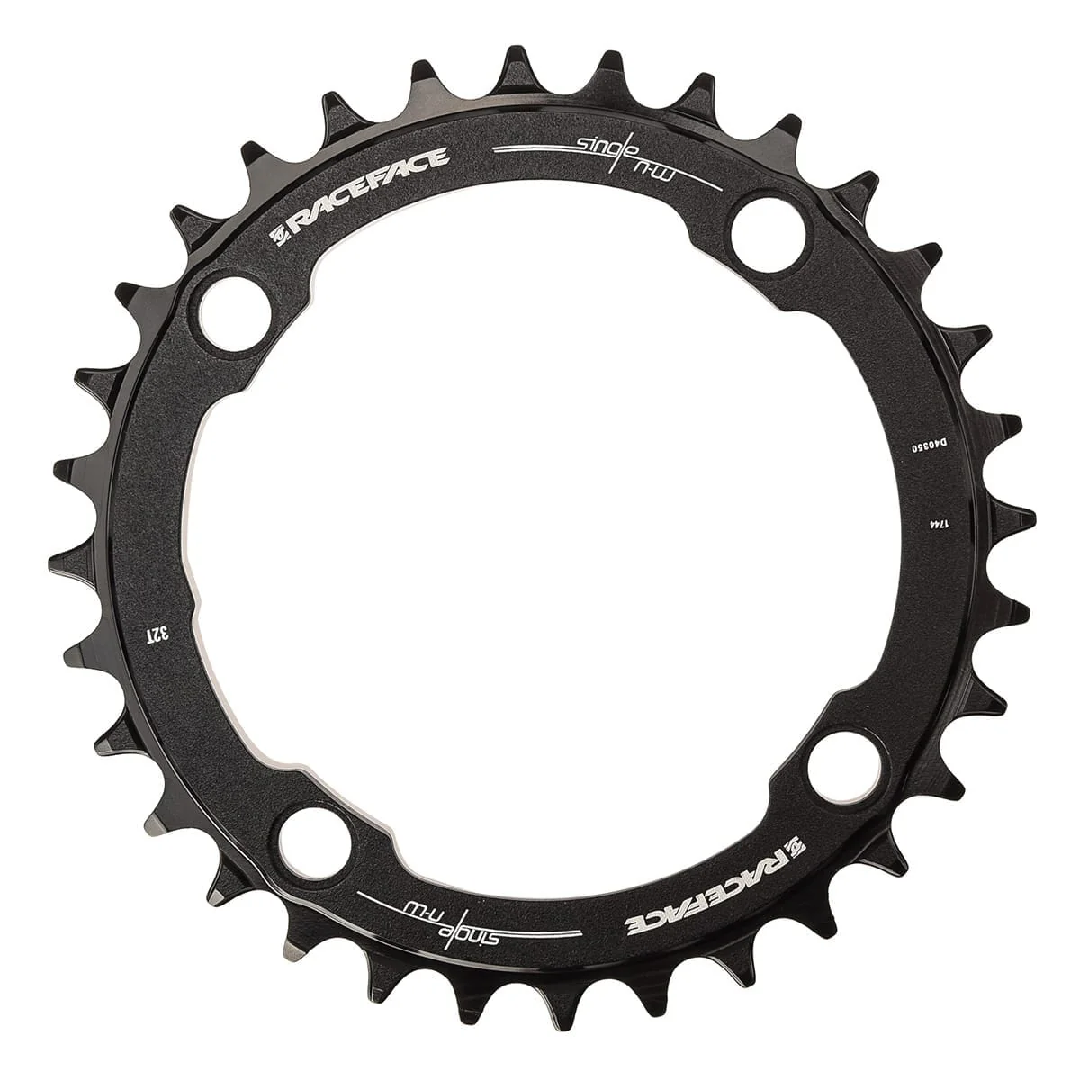 Plateau Mono RACE FACE NARROW WIDE 9/10/11/12V 4 Trous 104mm Noir - Image 2