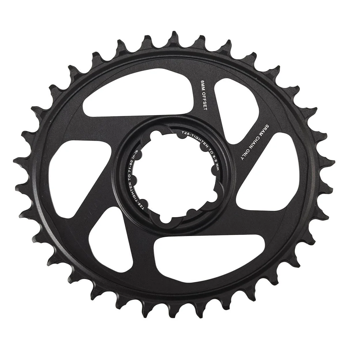 Plateau Mono SRAM EAGLE X-SYNC2 OVAL 12V Direct Mount Offset 6mm - Image 2