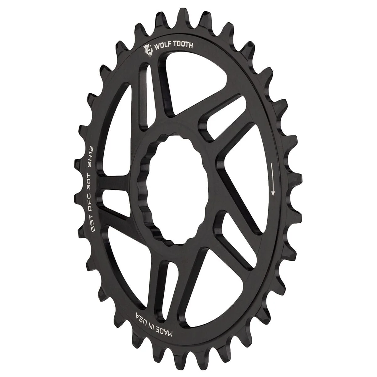 Plateau Mono WOLF TOOTH BOOST 12V Raceface CINCH Shimano Direct Mount Offset 3mm Noir - Image 2