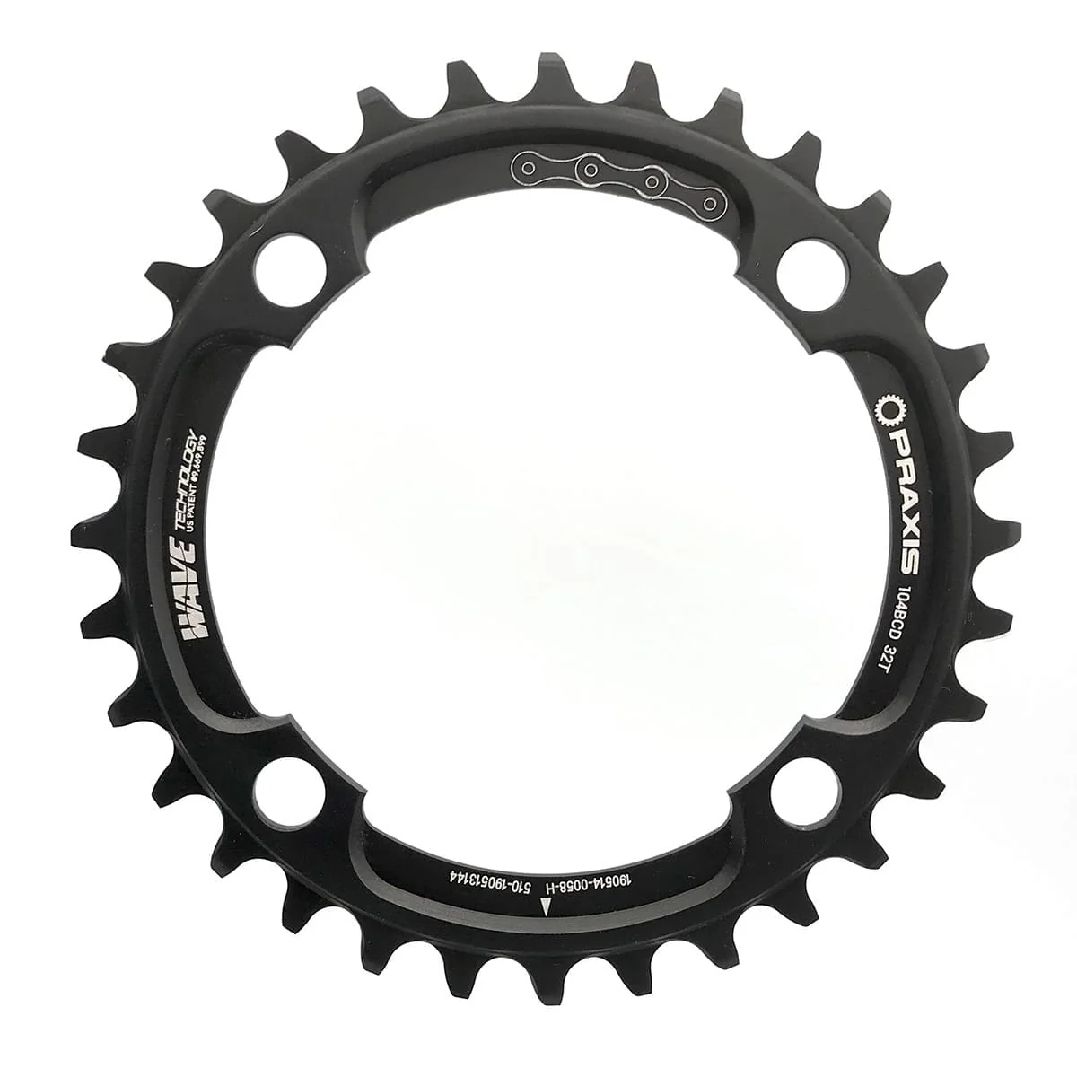 Plateau PRAXIS 10/11V 4 Trous 104mm