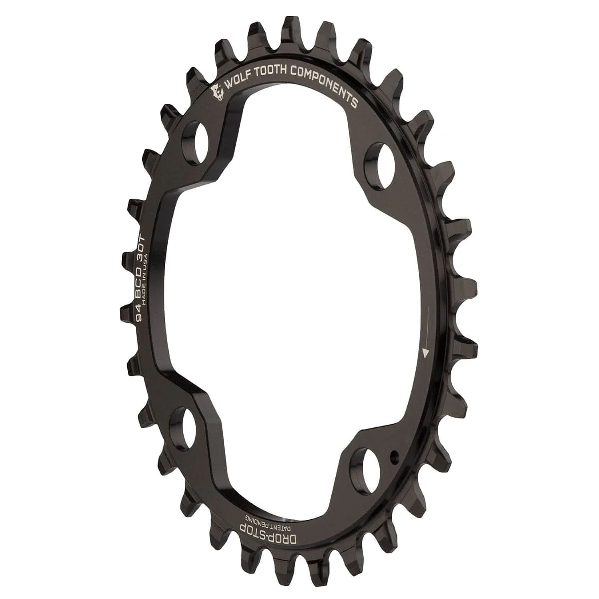 Plateau Mono WOLF TOOTH 94 BCD 10/11V Sram X01/X1/GX/NX 4 Trous 94mm Noir - Image 2
