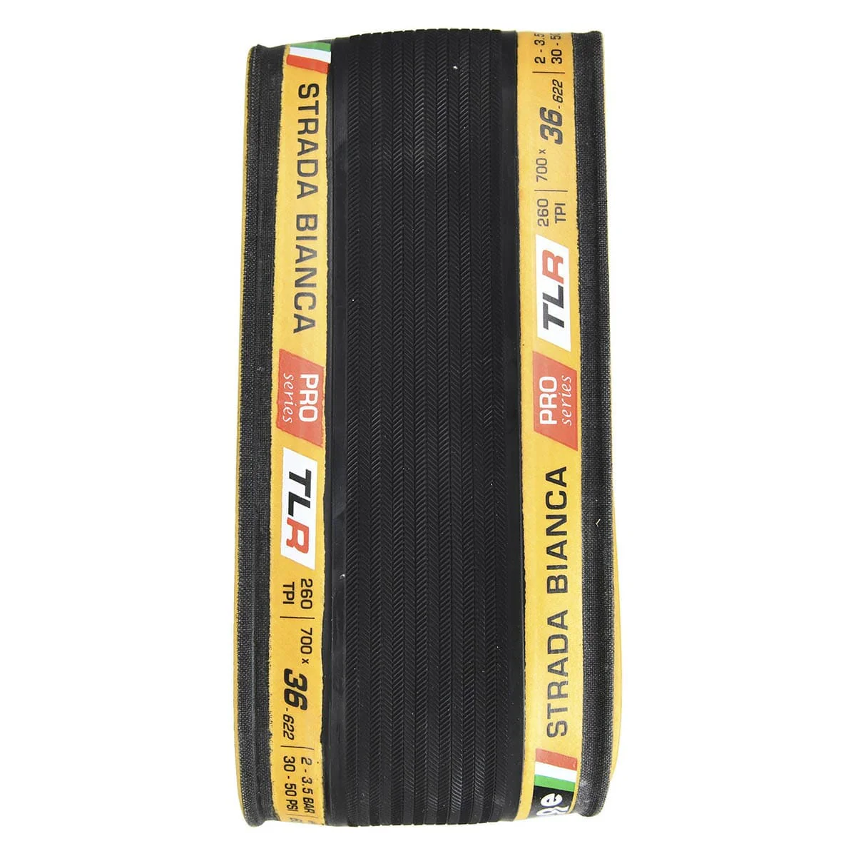 Pneu CHALLENGE STRADA BIANCA PRO 700x36c Tubeless Ready Beige