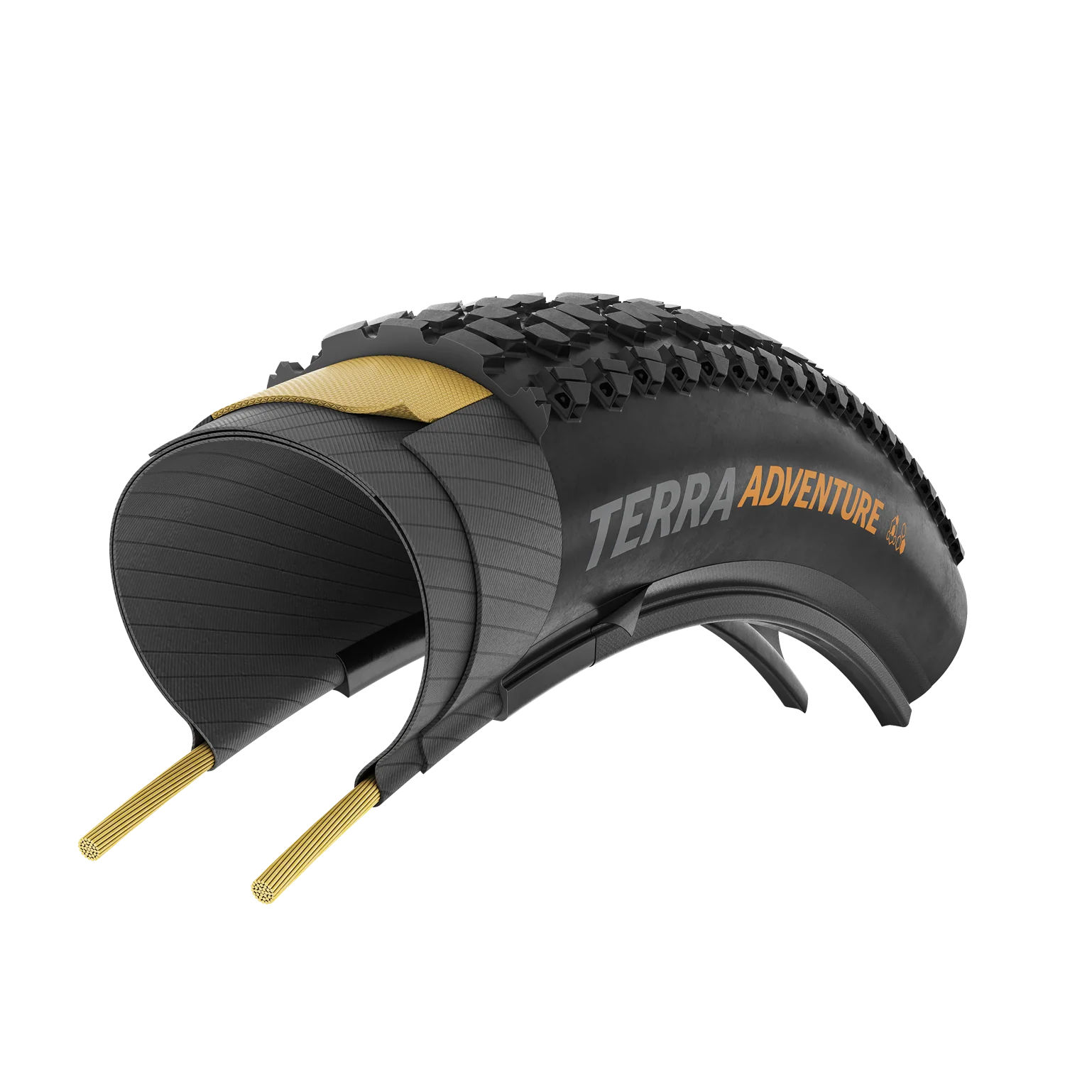 Pneu CONTINENTAL TERRA ADVENTURE TRAIL GRIP 700x45c Tubeless Ready Noir Reflex - Image 4