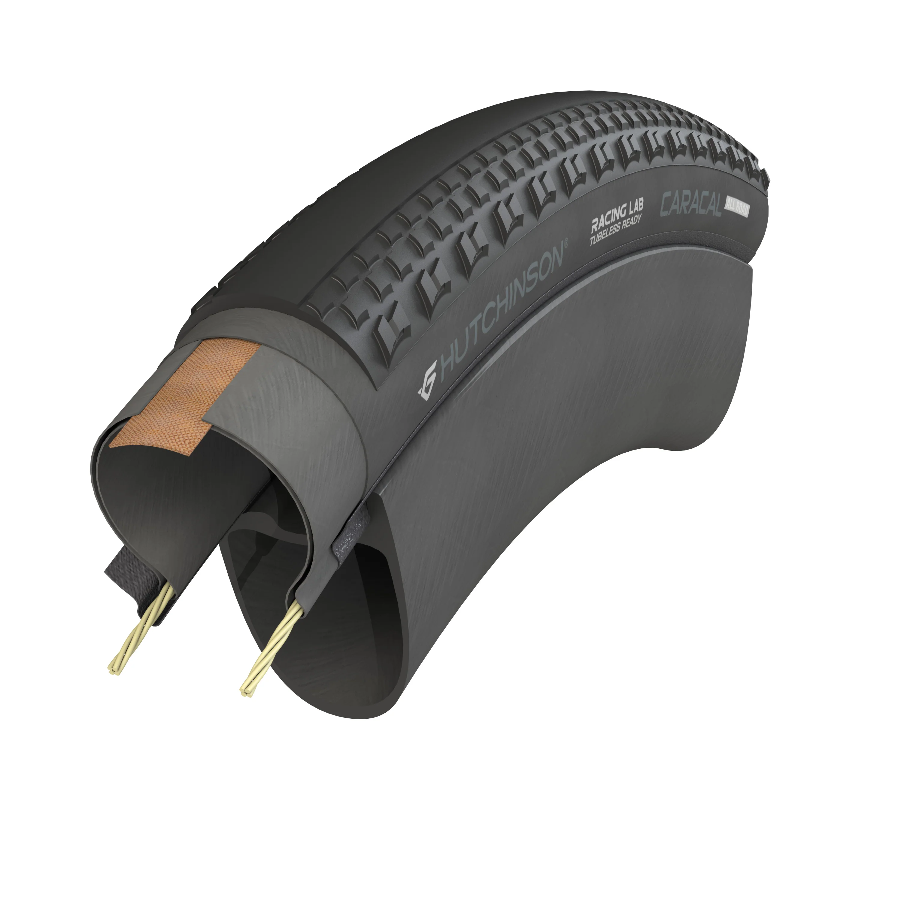 Pneu HUTCHINSON CARACAL ALLROAD 700x35 Tubeless Ready Beige - Image 5