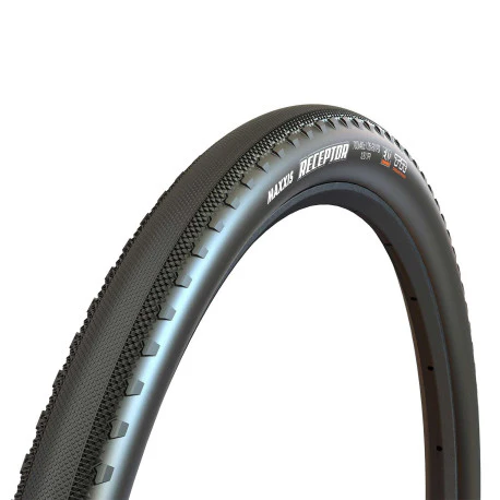 Pneu MAXXIS RECEPTOR 700x40c Dual Exo Tubeless Ready Souple Noir