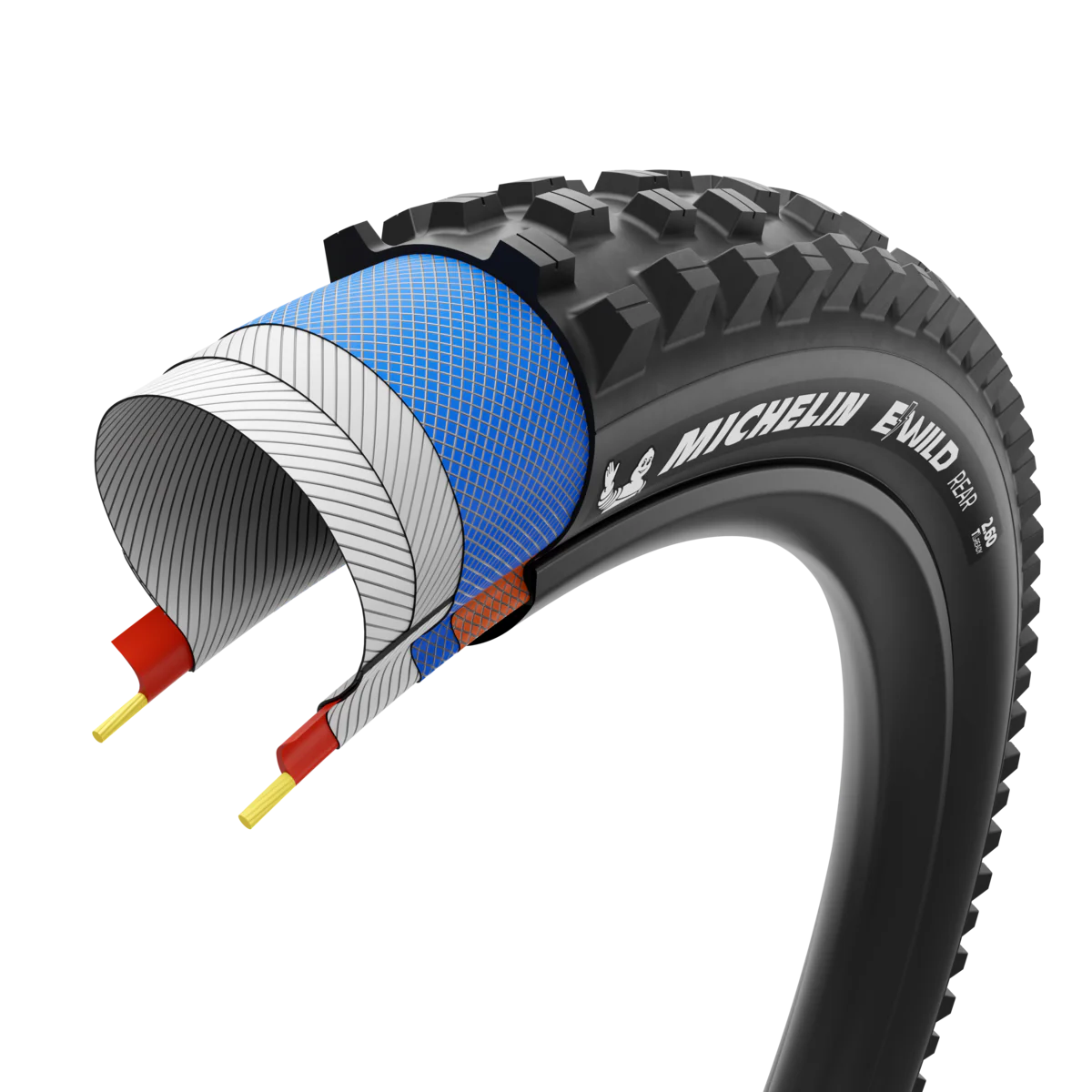 Pneu MICHELIN E-WILD REAR Performance Line 27.5x2.80 Tubeless Ready Souple Noir - Image 4