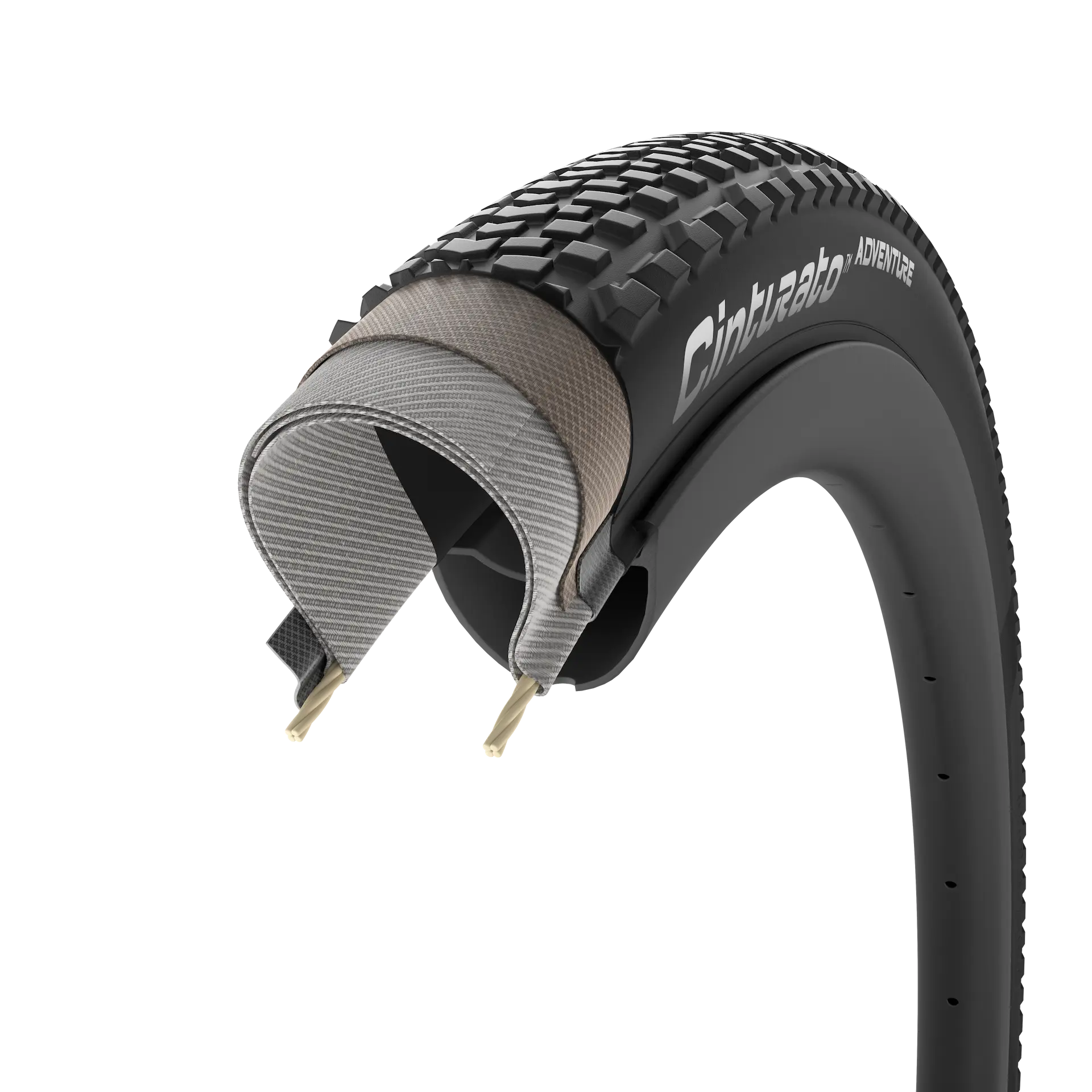 Pneu PIRELLI CINTURATO ADVENTURE 700x45c Tubeless Ready Classic Beige - Image 4