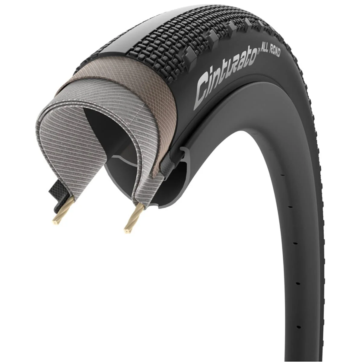 Pneu PIRELLI CINTURATO ALL ROAD 700x40c Tubeless Ready Noir - Image 6