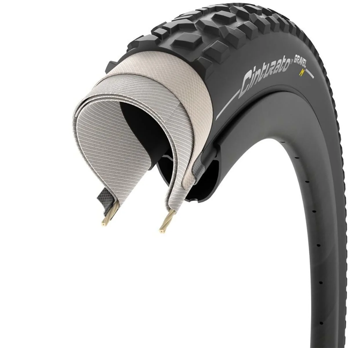 Pneu PIRELLI CINTURATO GRAVEL M 700x45c Tubeless Ready Noir - Image 5