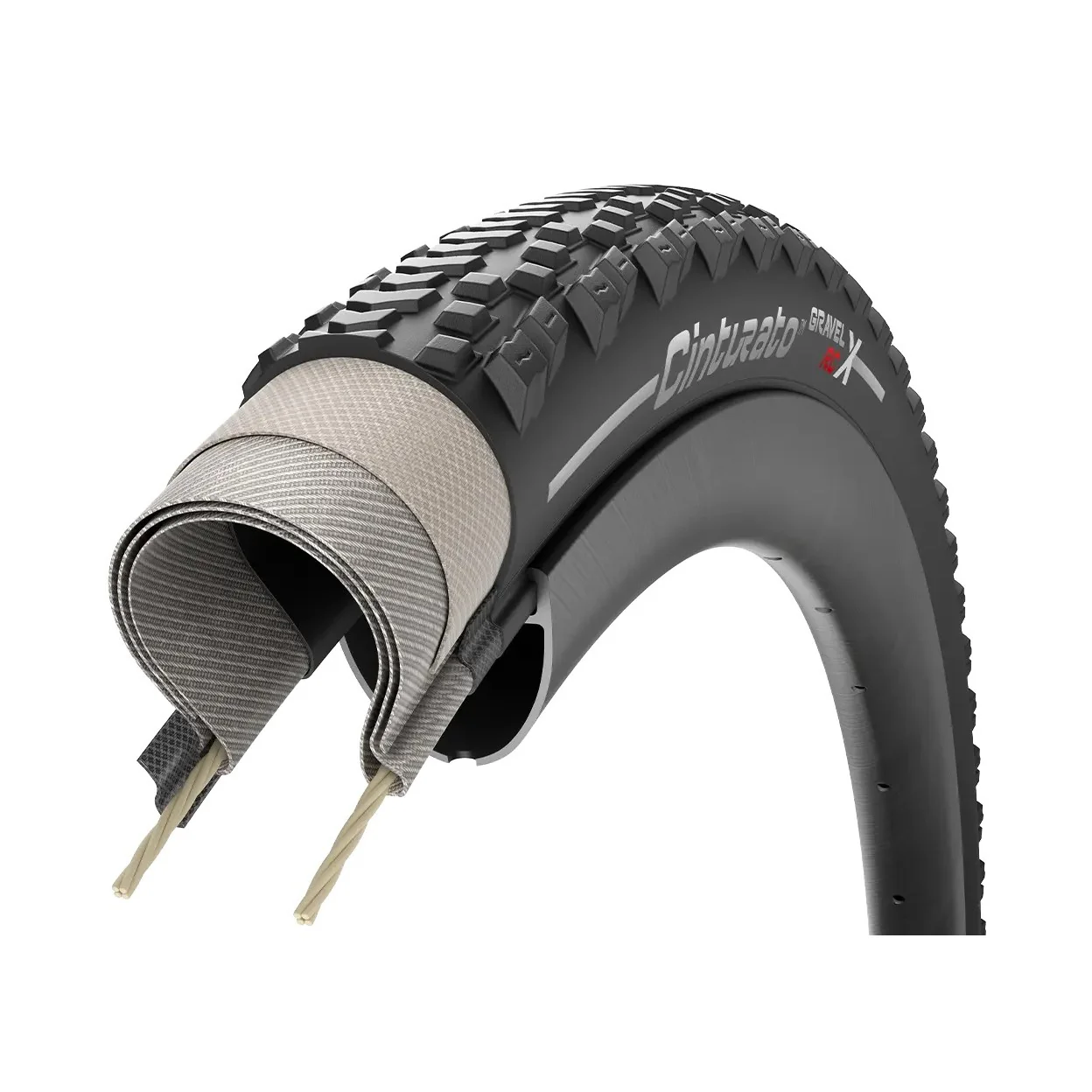 Pneu PIRELLI CINTURATO RCX 700x40c Tubeless Ready Classic Beige - Image 4