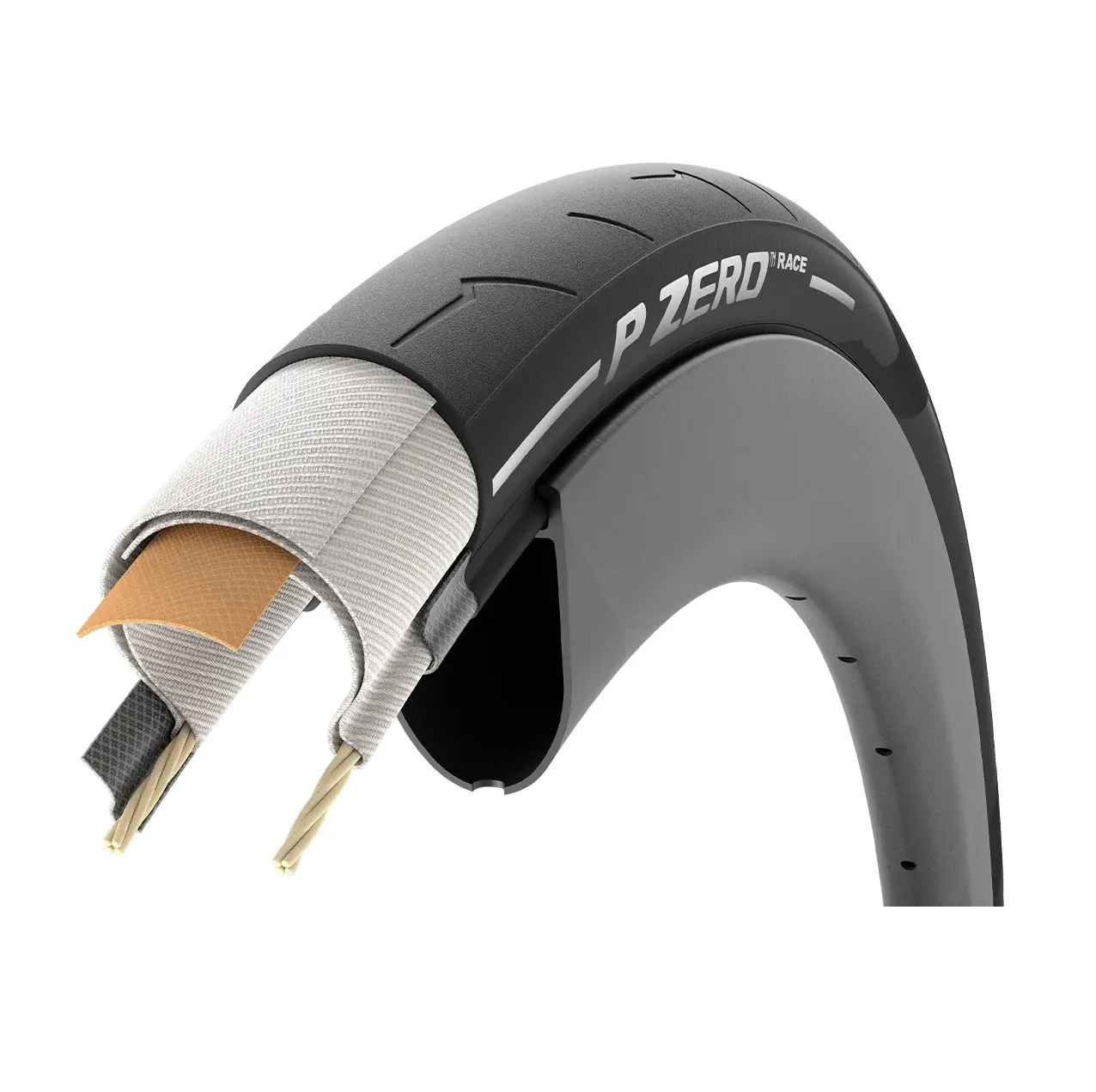 Pneu PIRELLI P ZERO RACE 700c TubeType Beige - Image 4