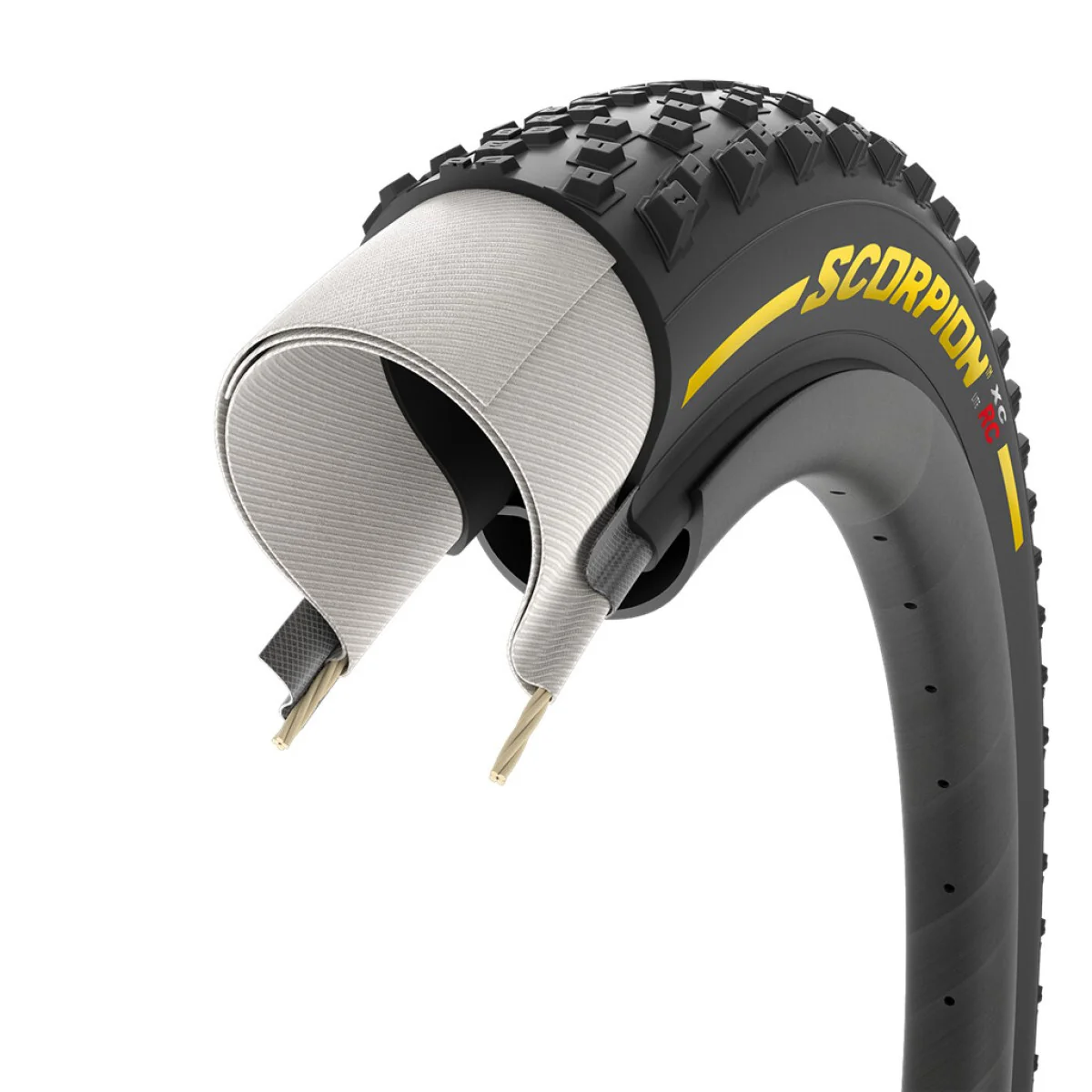 Pneu PIRELLI SCORPION XC RC COLOUR EDITION 29x2.40 Lite Tubeless Ready Souple Noir - Image 3