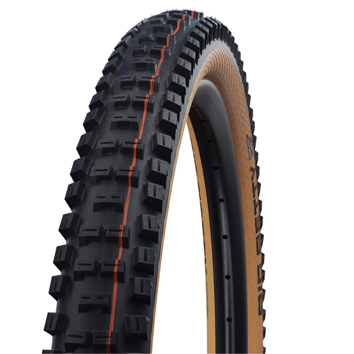 Pneu SCHWALBE BIG BETTY 29x2.40 ADDIX SOFT SUPERGRAVITY Tubeless Ready Souple Noir/Marron