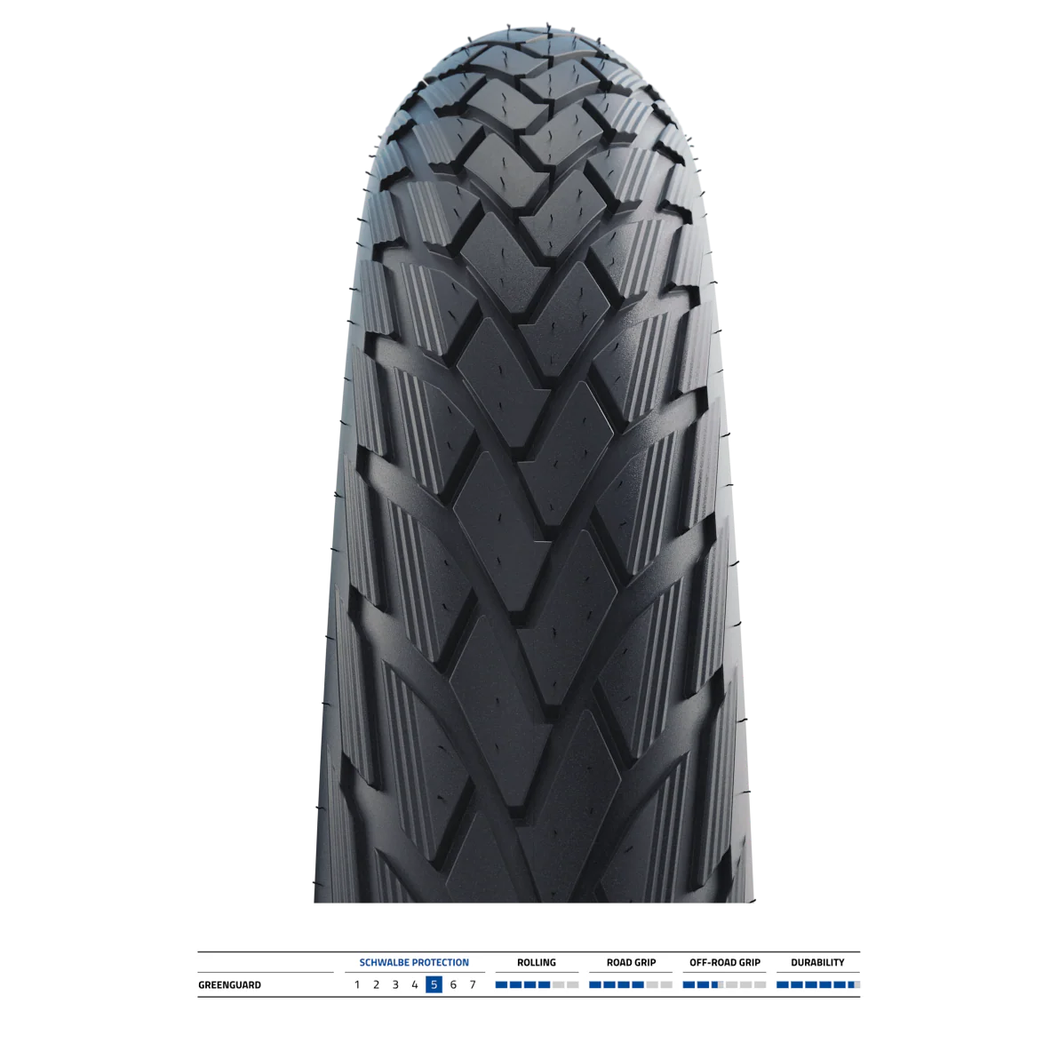 Pneu SCHWALBE GREEN MARATHON 27.5x2.35 ADDIX ECO GreenGuard Tubetype Rigide - Image 2