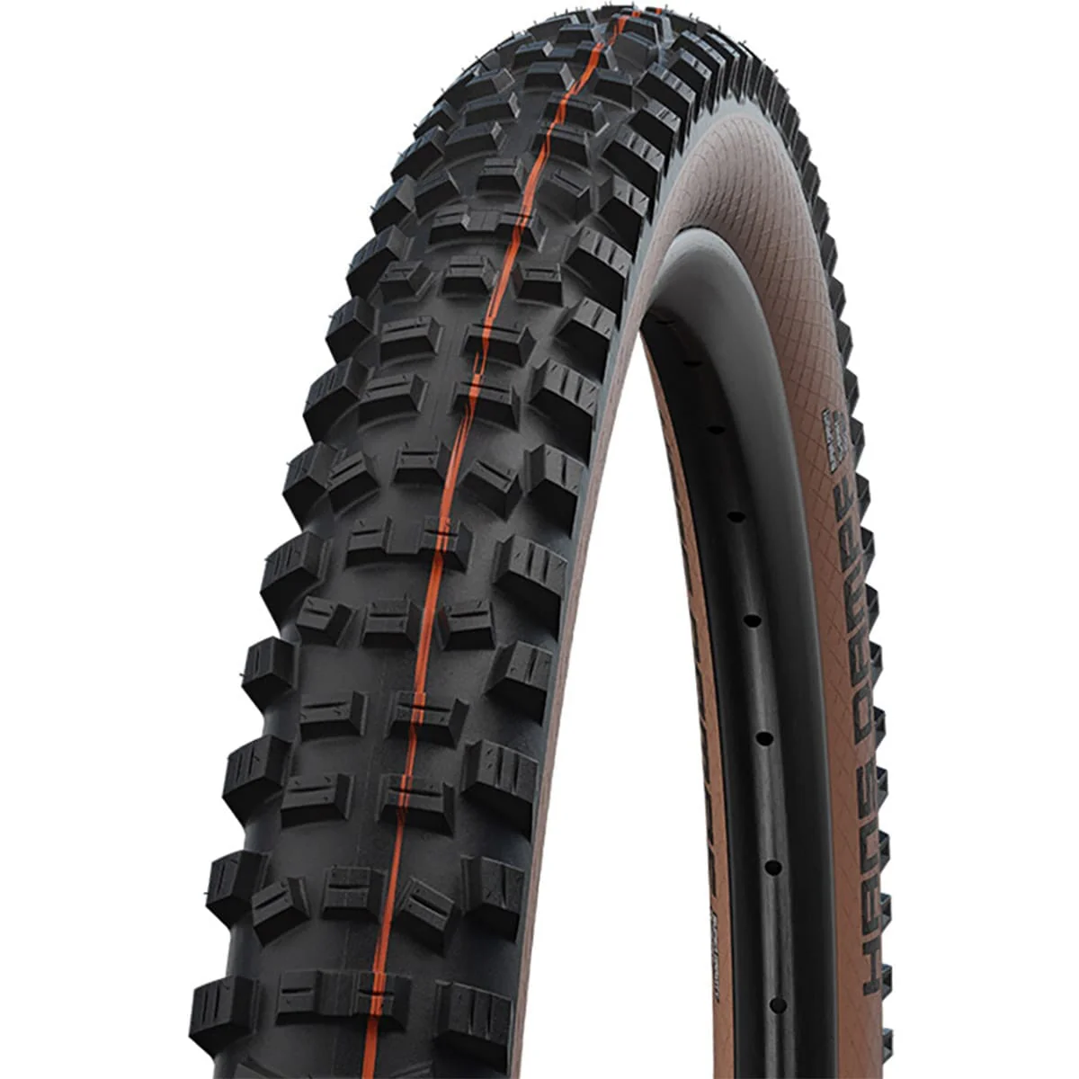 Pneu SCHWALBE HANS DAMPF 29x2.60 ADDIX SOFT SUPERTRAIL Tubeless Ready Souple Noir/Marron