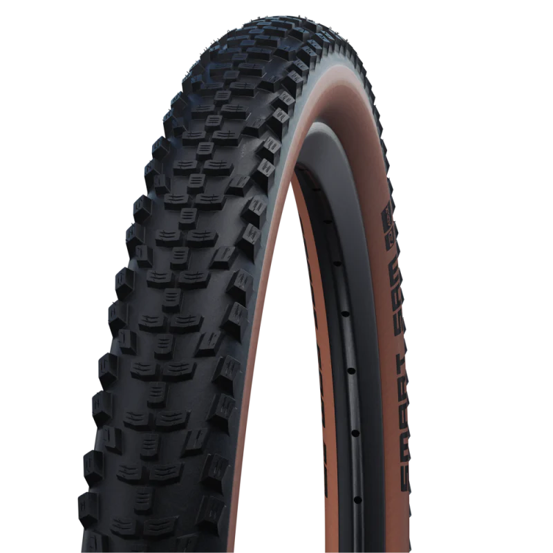 Pneu SCHWALBE SMART SAM 29x2.60 ADDIX PERFORMANCE RACEGUARD TubeType Souple Noir/Marron
