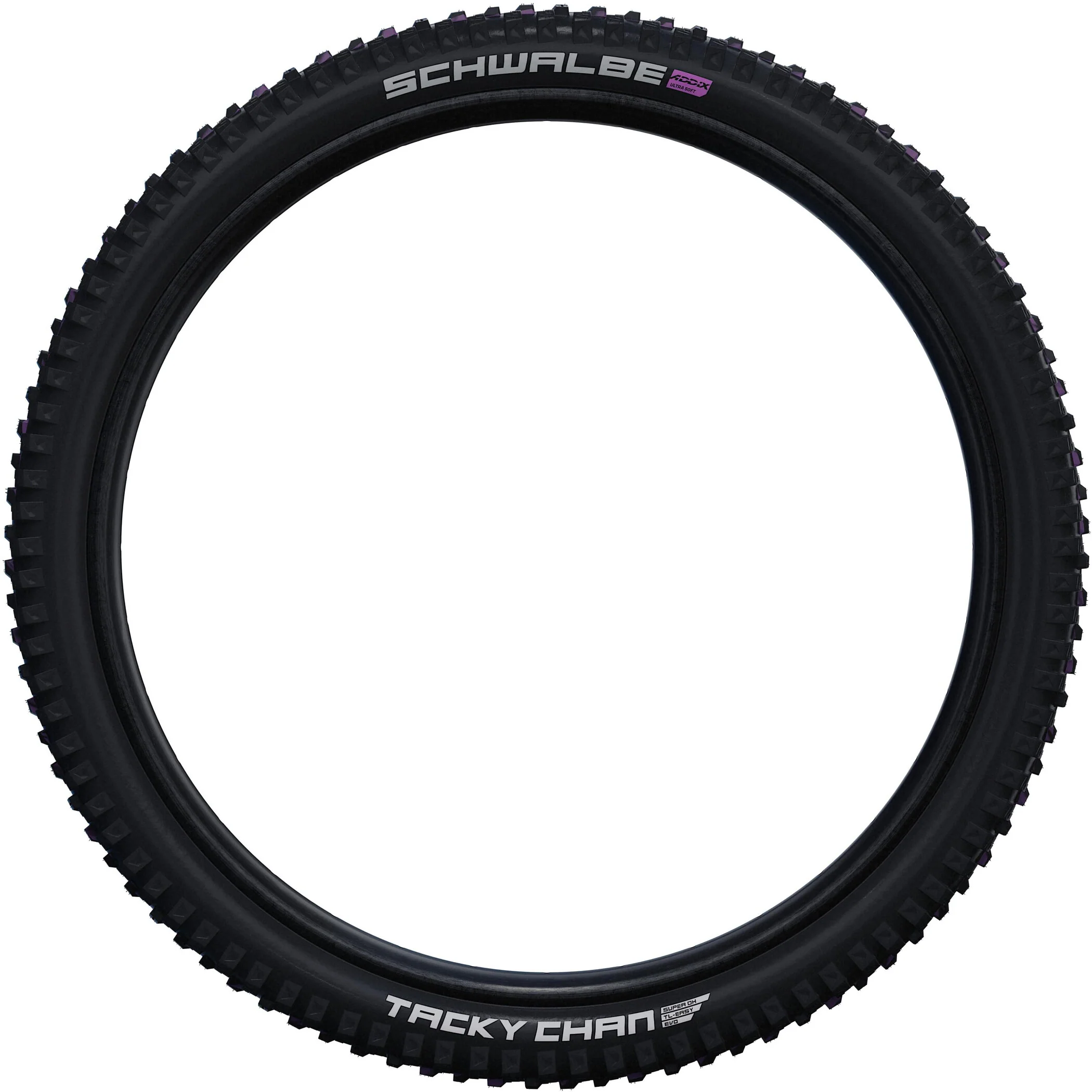 Pneu SCHWALBE TACKY CHAN 29x2.40 ADDIX ULTRASOFT SUPERDOWNHILL Tubeless Ready Souple Noir - Image 3