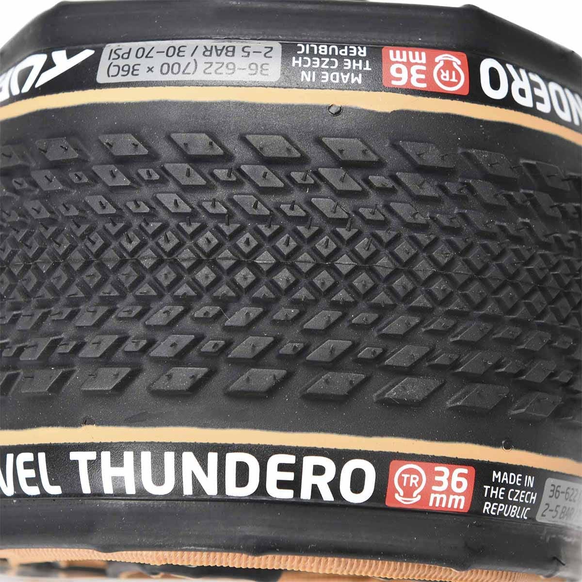 Pneu TUFO GRAVEL THUNDERO 700x36c Tubeless Ready Beige - Image 2