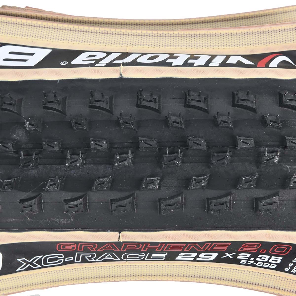 Pneu VITTORIA BARZO XC RACE 29x2.35 4C Graphene 2.0 Tubeless Ready Souple Noir/Beige - Image 2
