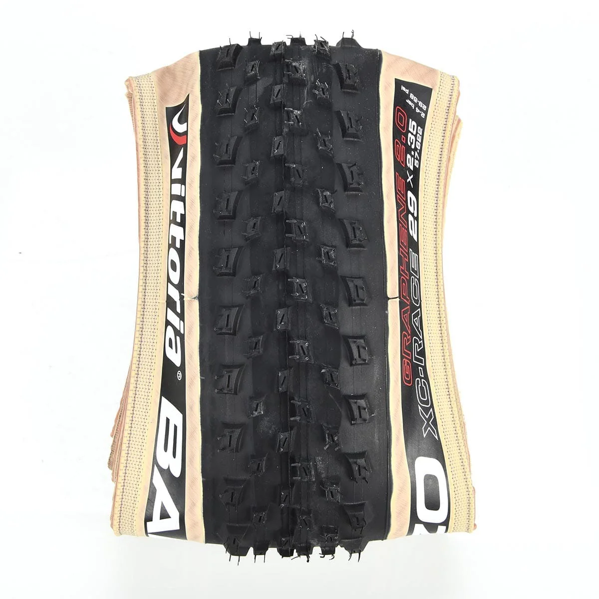 Pneu VITTORIA BARZO XC RACE 29x2.35 4C Graphene 2.0 Tubeless Ready Souple Noir/Beige - Image 3