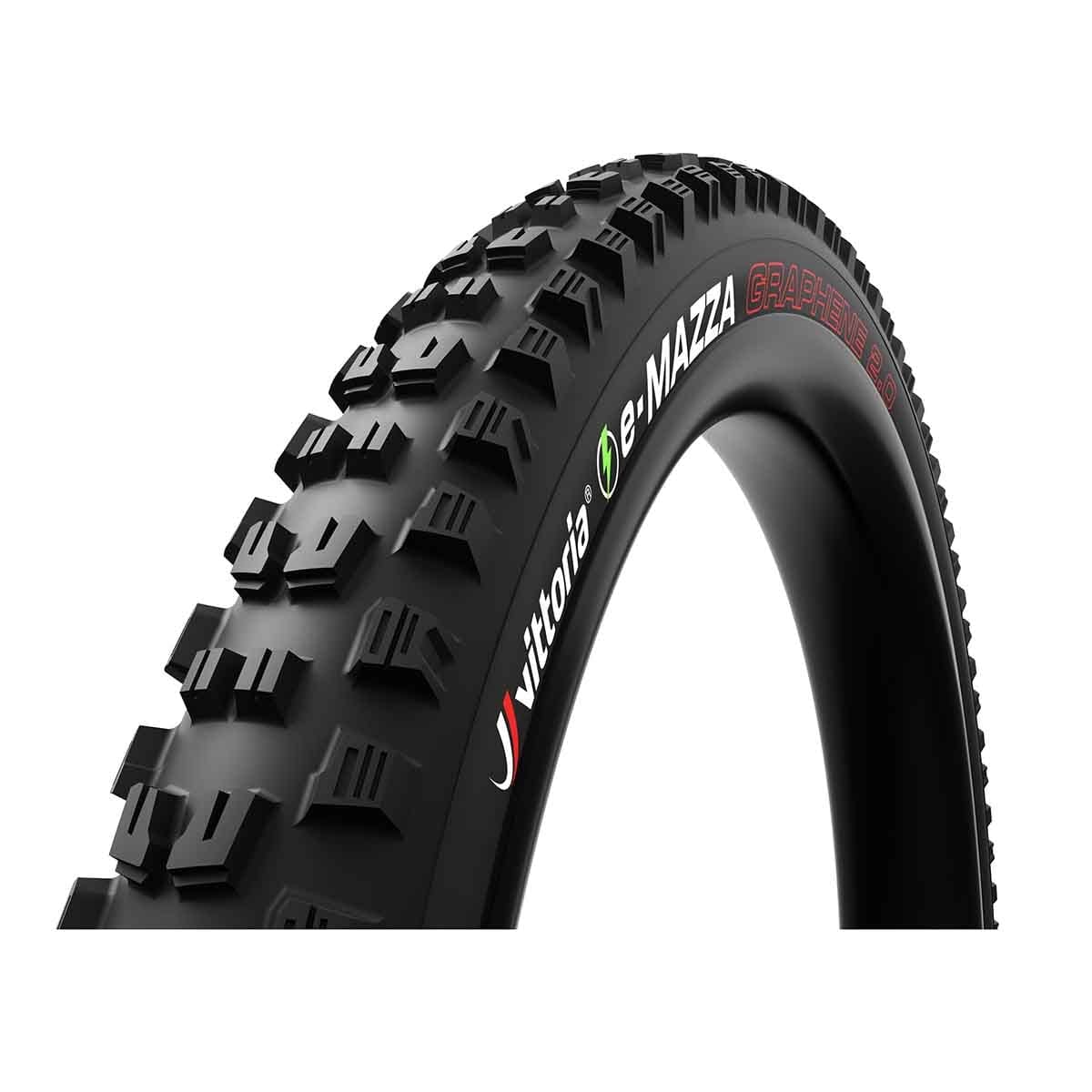 Pneu VITTORIA E-MAZZA ENDURO 27.5x2.60 2-Ply 4C Graphène 2.0 Tubeless Ready Souple Noir