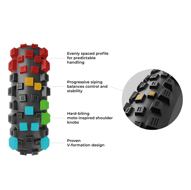 Pneu VITTORIA MARTELLO TRAIL 29x2.60 4C Graphene 2.0 Tubeless Ready Souple Noir - Image 5