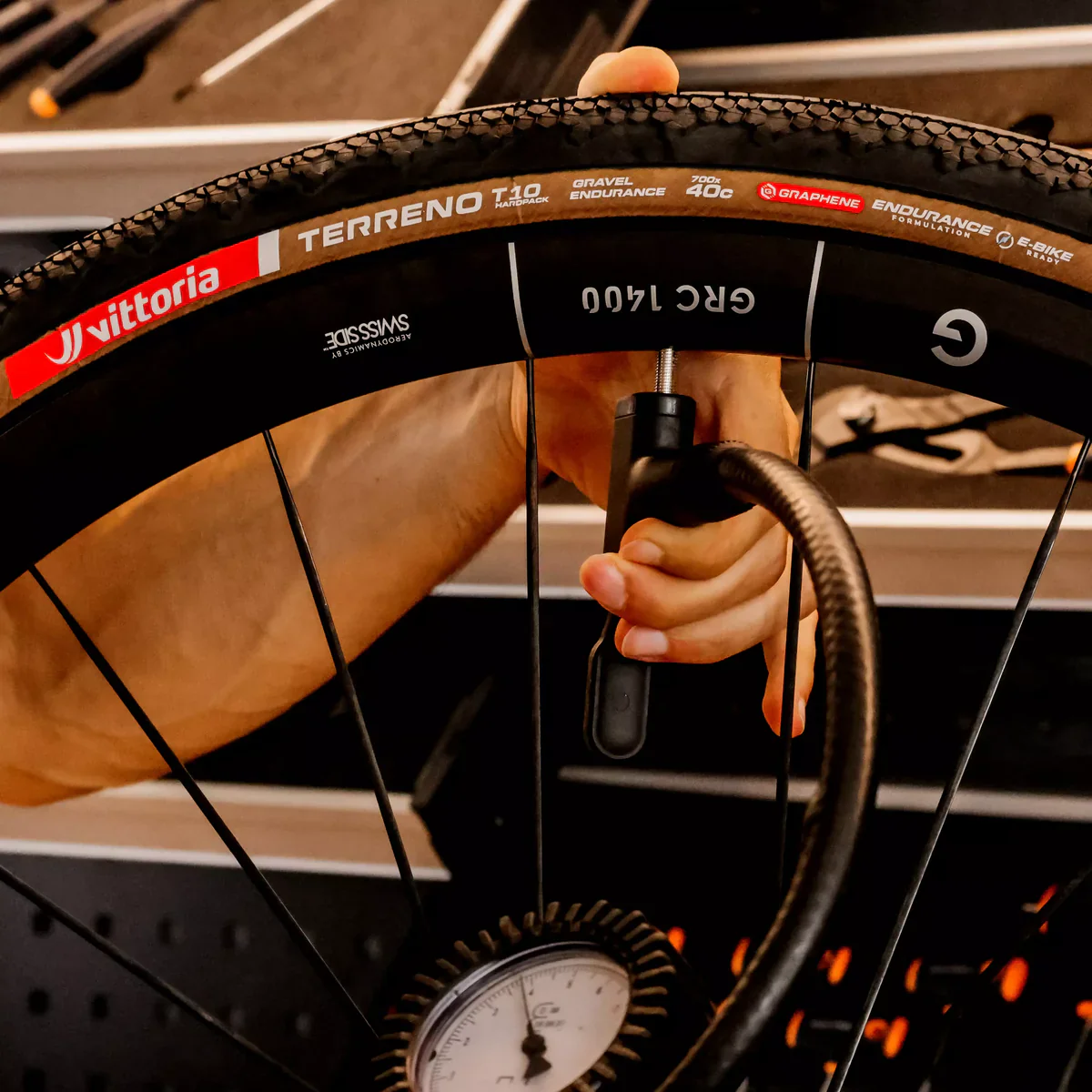Pneu VITTORIA TERRENO T10 HARDPACK Gravel Endurance 700x45c Tubeless Ready Souple Marron - Image 3