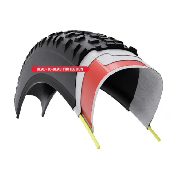 Pneu WTB BYWAY TCS LIGHT FAST ROLLING DUAL DNA SG2 650x47c Tubeless Ready Renforcé Beige - Image 3