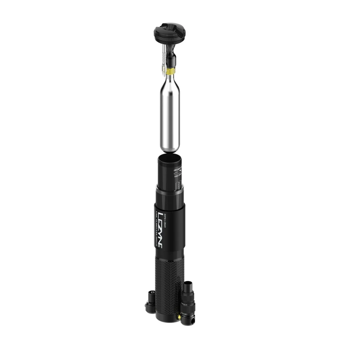 Pompe à Main LEZYNE CNC TUBELESS DRIVE Noir - Image 2