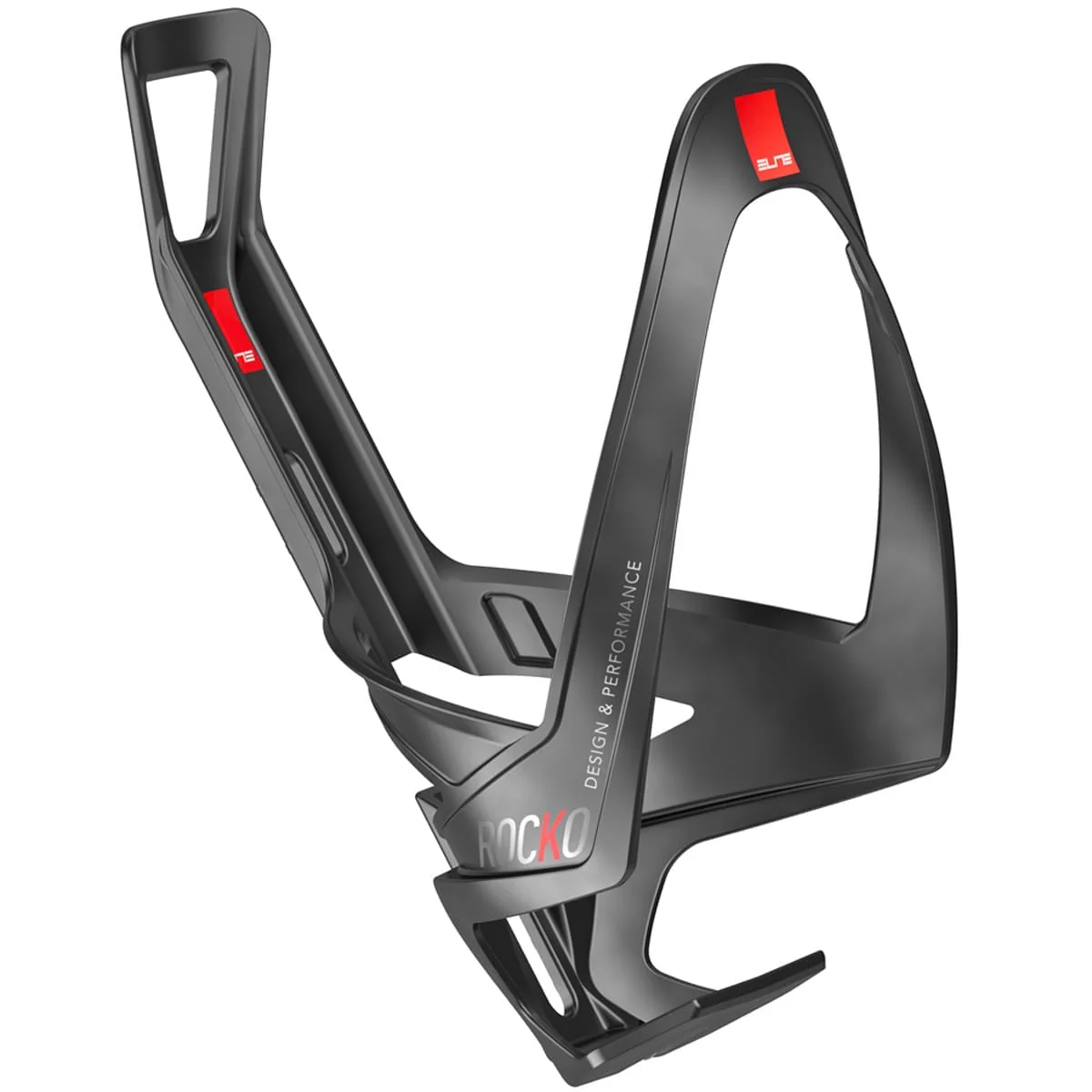 Porte-Bidon ELITE ROCKO Carbone Mat Rouge