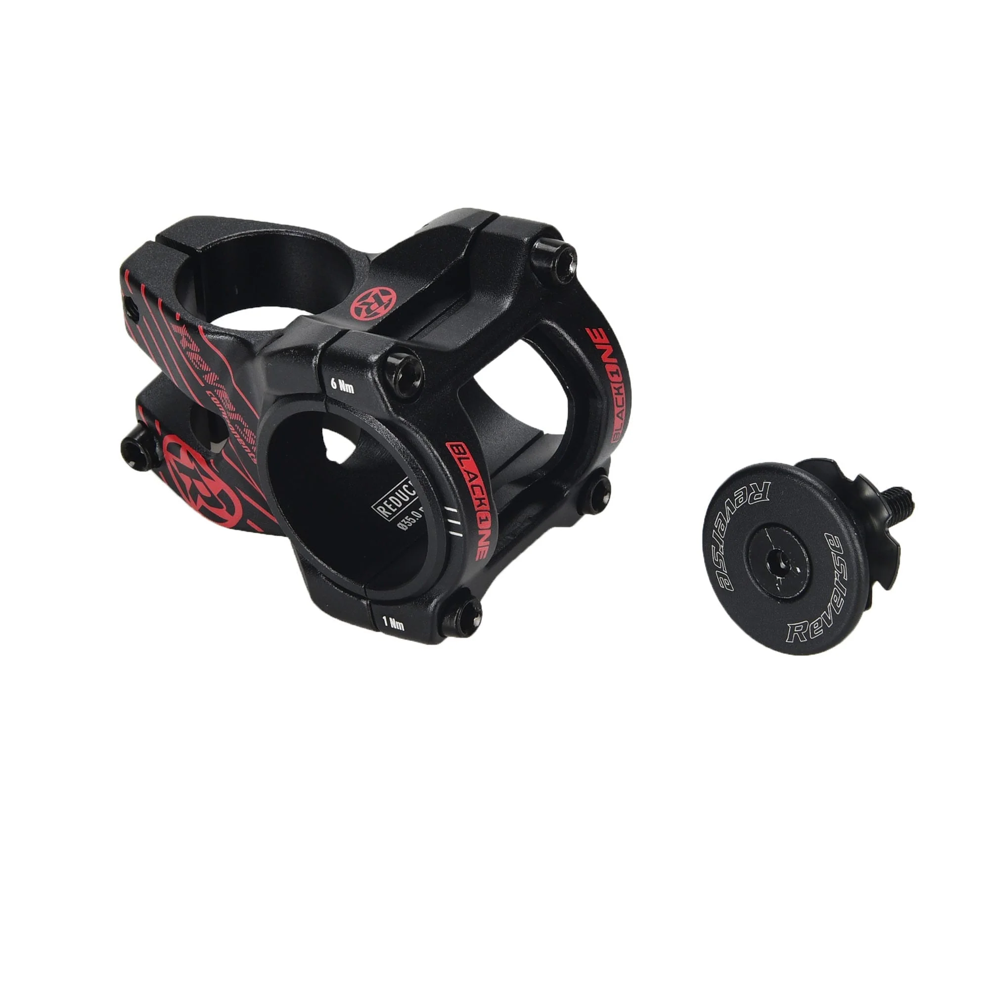 Potence REVERSE COMPONENTS BLACK ONE D-2 Noir/Rouge - Image 2
