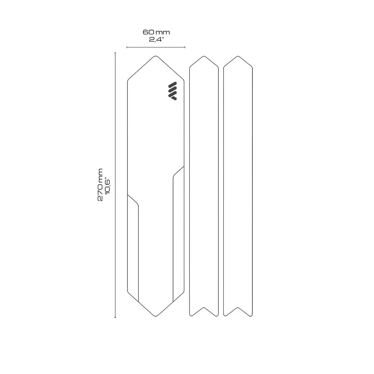 Protection adhésive pour Bases/Haubans ALL MOUNTAIN STYLE Transparent - Image 3