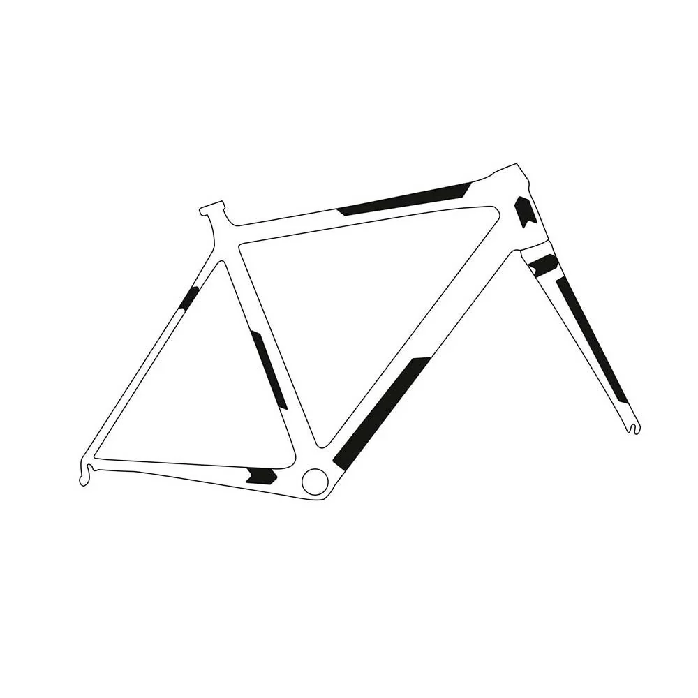 Protection Adhésive pour Cadre ALL MOUNTAIN STYLE EXTRA Gravel/Route Argent/Transparent - Image 2