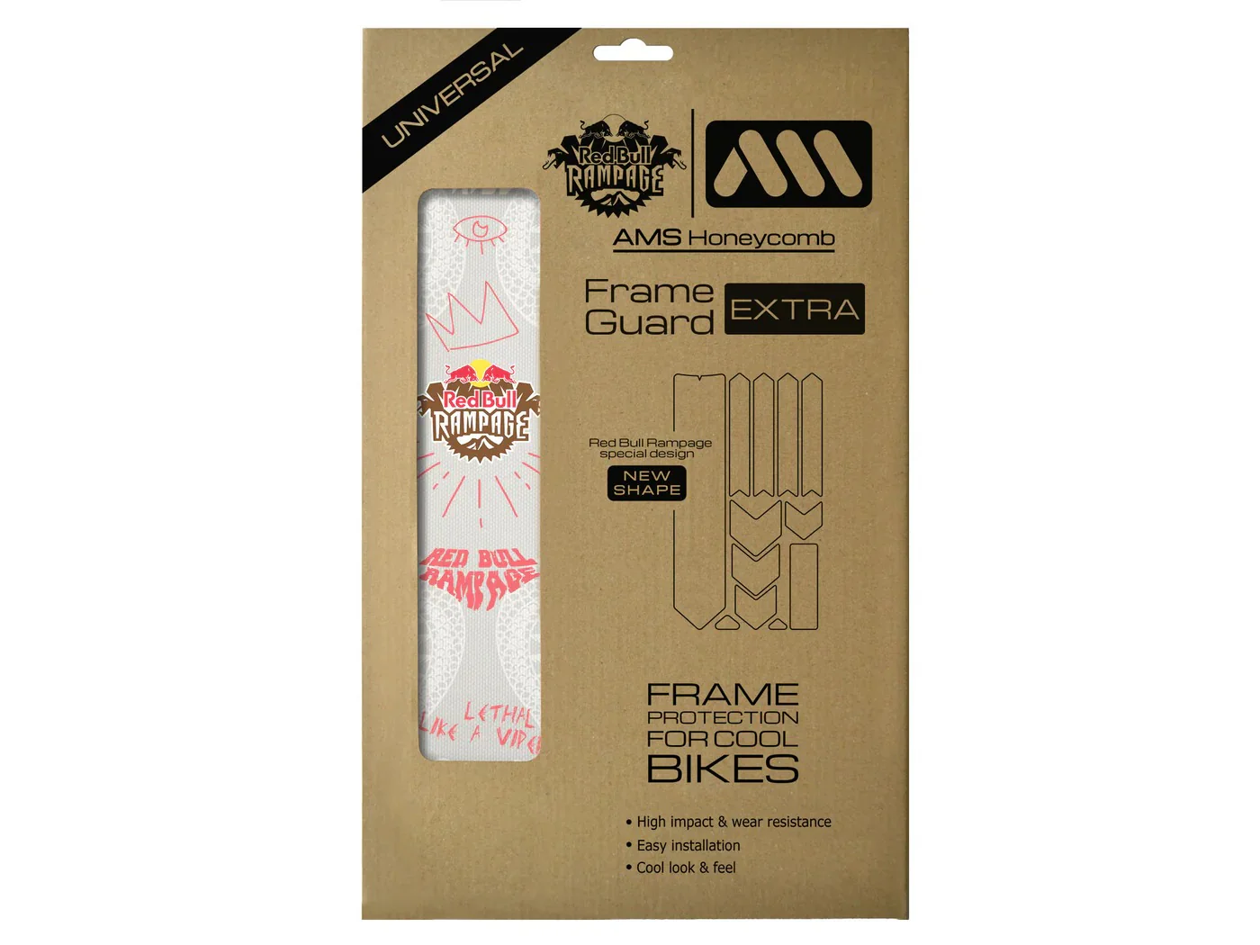 Protection Adhésive pour Cadre ALL MOUNTAIN STYLE EXTRA Red Bull Rampage Freeride Blanc - Image 2