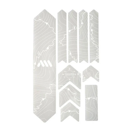 Protection Adhésive pour Cadre ALL MOUNTAIN STYLE EXTRA Tracks Blanc