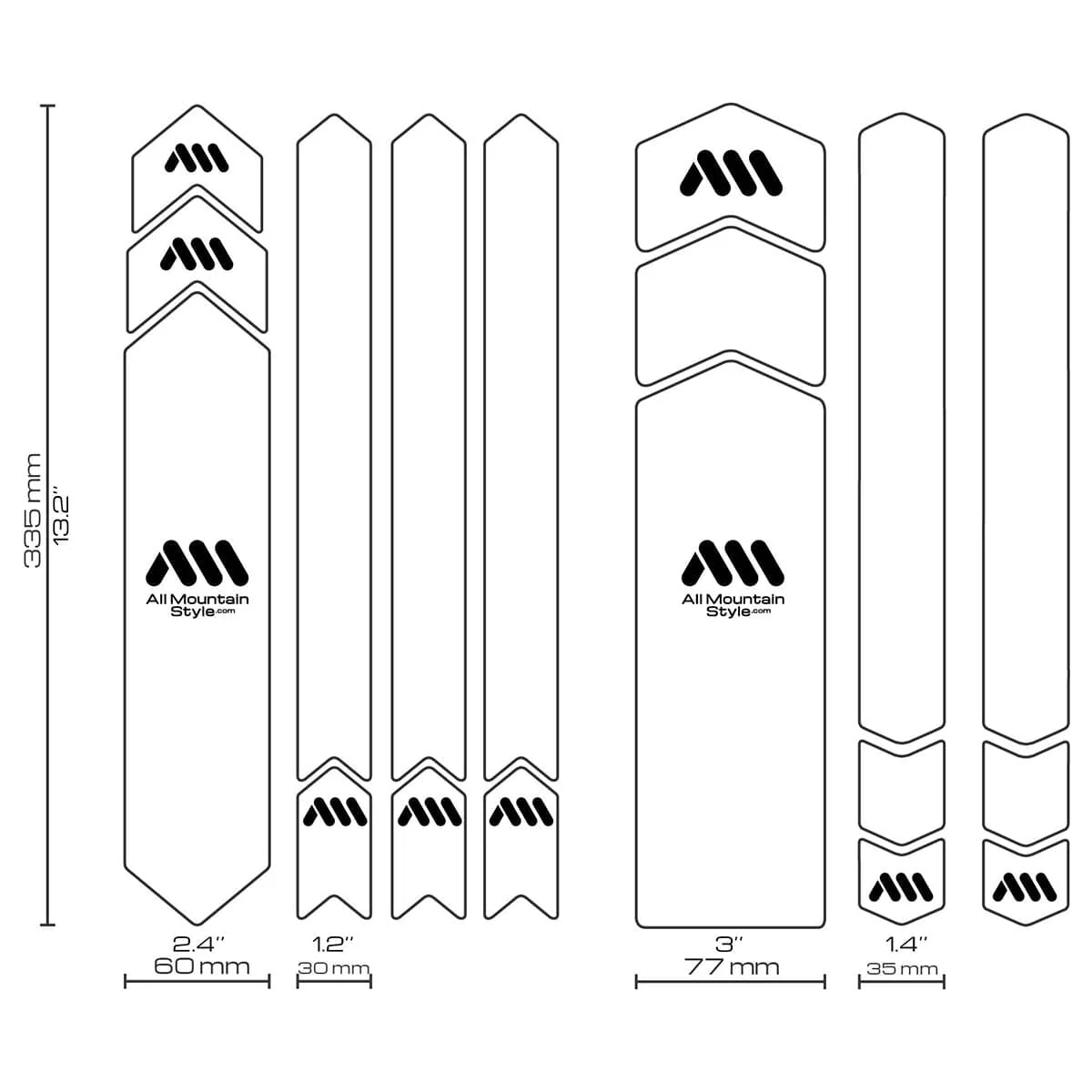 Protection Adhésive pour Cadre ALL MOUNTAIN STYLE FULL Cheetah Blanc - Image 3