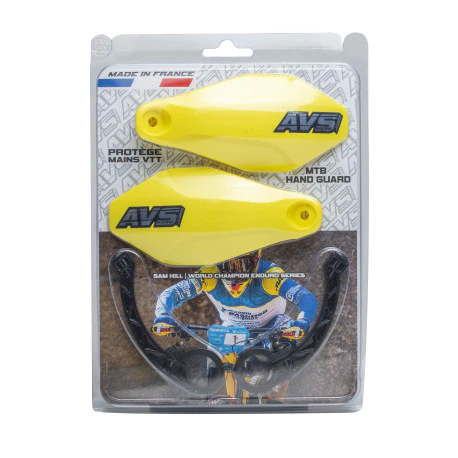 Protège Mains AVS BASIC Patte Plastique Jaune Fluo - Image 2