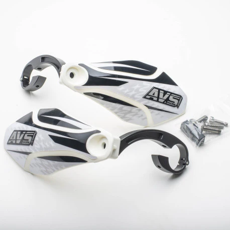 Protège Mains AVS KIT DECO Patte Alu Blanc/Noir