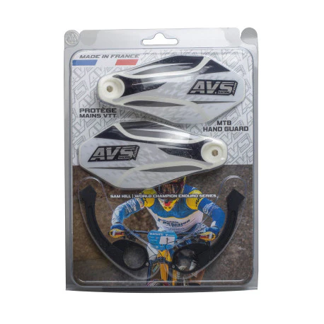 Protège Mains AVS KIT DECO Patte Alu Blanc/Noir - Image 2