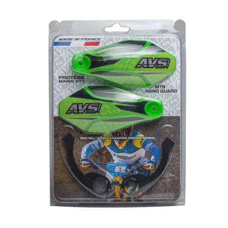 Protège Mains AVS KIT DECO Patte Alu Vert/Noir - Image 2
