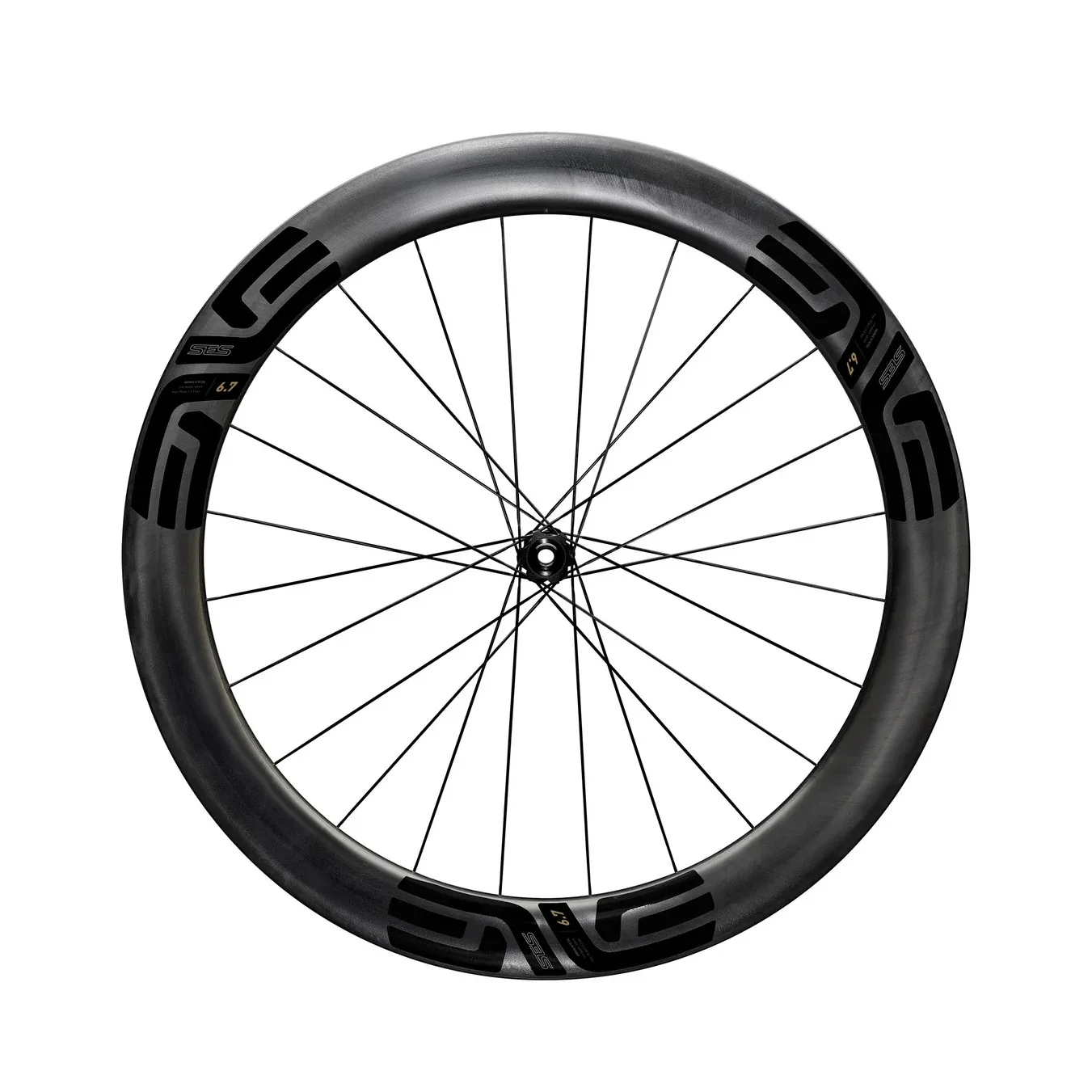 Roue Avant ENVE SES 6.7  Tubeless Ready (Center Lock) Noir - Image 2
