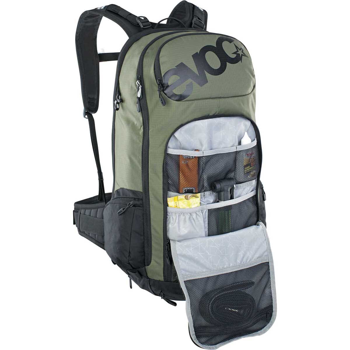 Sac à Dos avec Dorsale EVOC FR TOUR E-RIDE 30L Kaki - Image 4