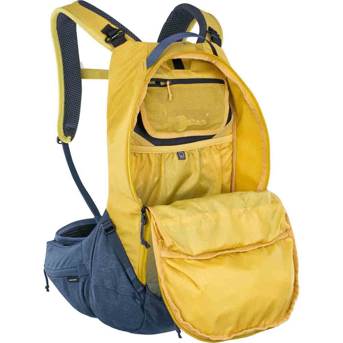 Sac à Dos avec Dorsale EVOC TRAIL PRO 16L Jaune/Bleu - Image 4