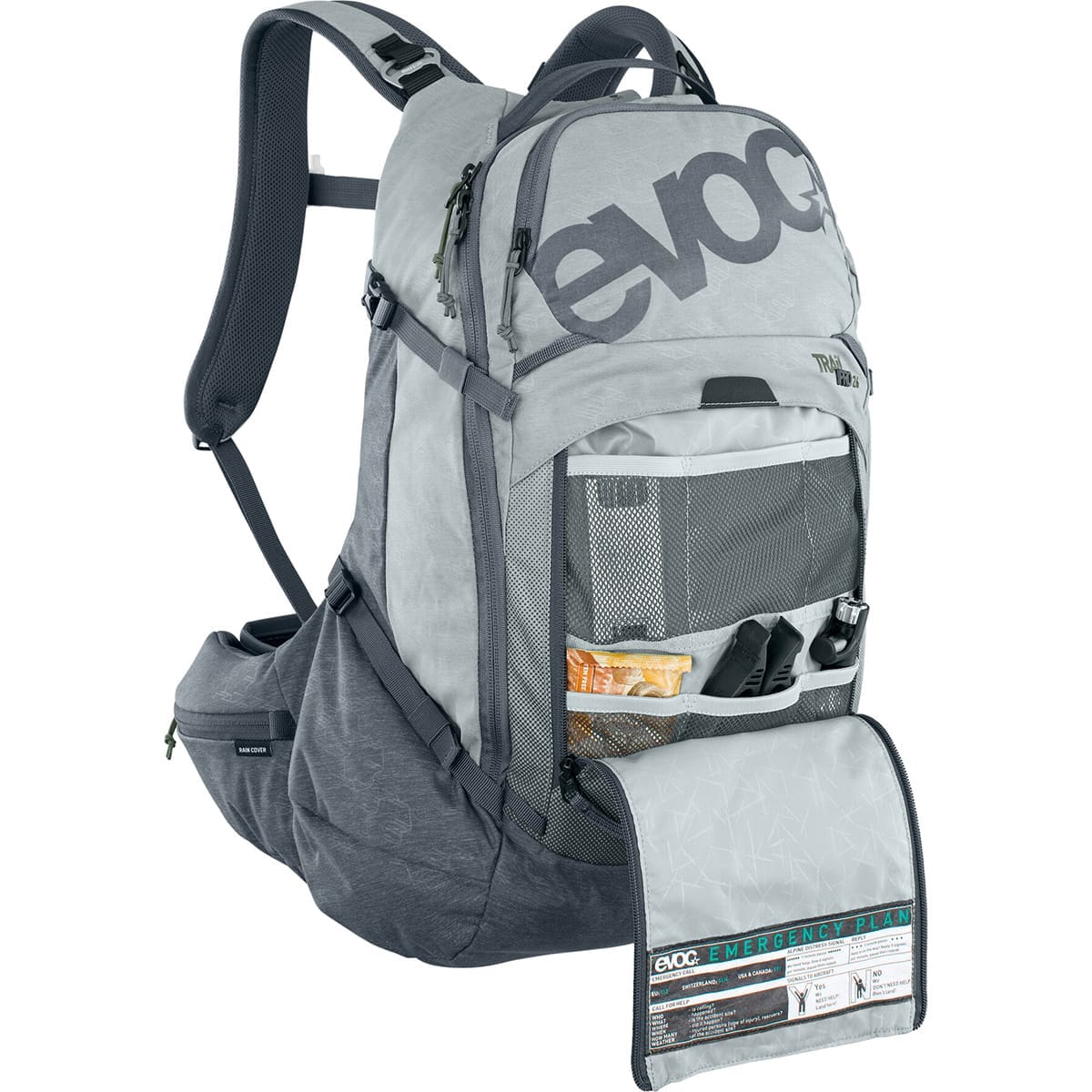 Sac à Dos avec Dorsale EVOC TRAIL PRO 26L Gris - Image 6