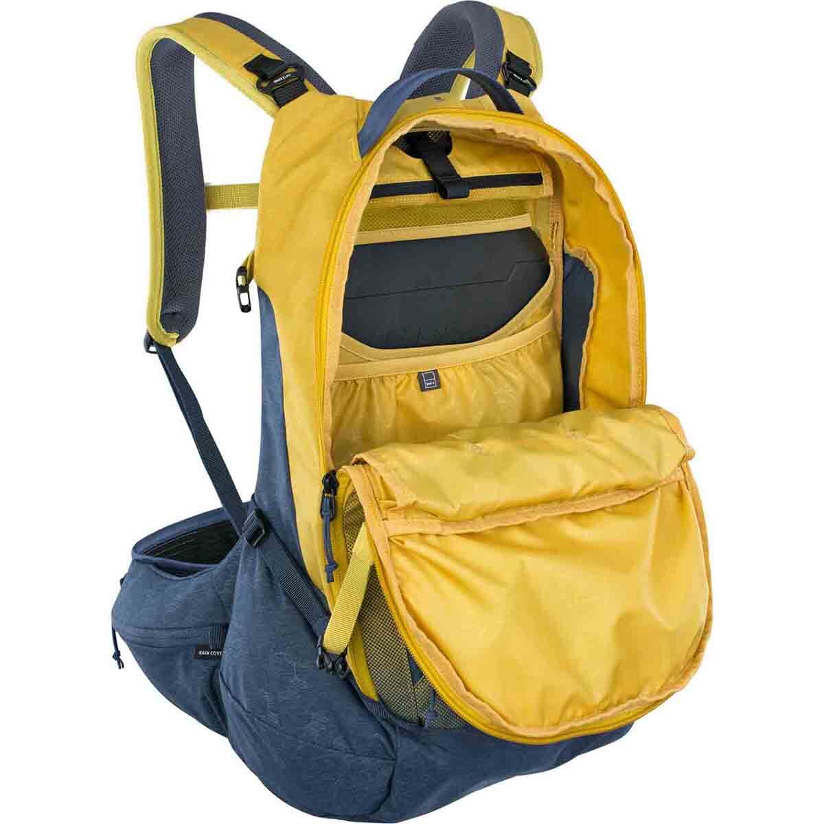 Sac à Dos avec Dorsale EVOC TRAIL PRO 26L Jaune/Bleu - Image 3