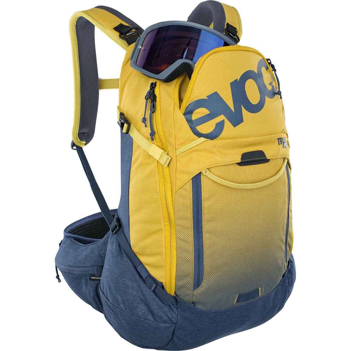 Sac à Dos avec Dorsale EVOC TRAIL PRO 26L Jaune/Bleu - Image 4