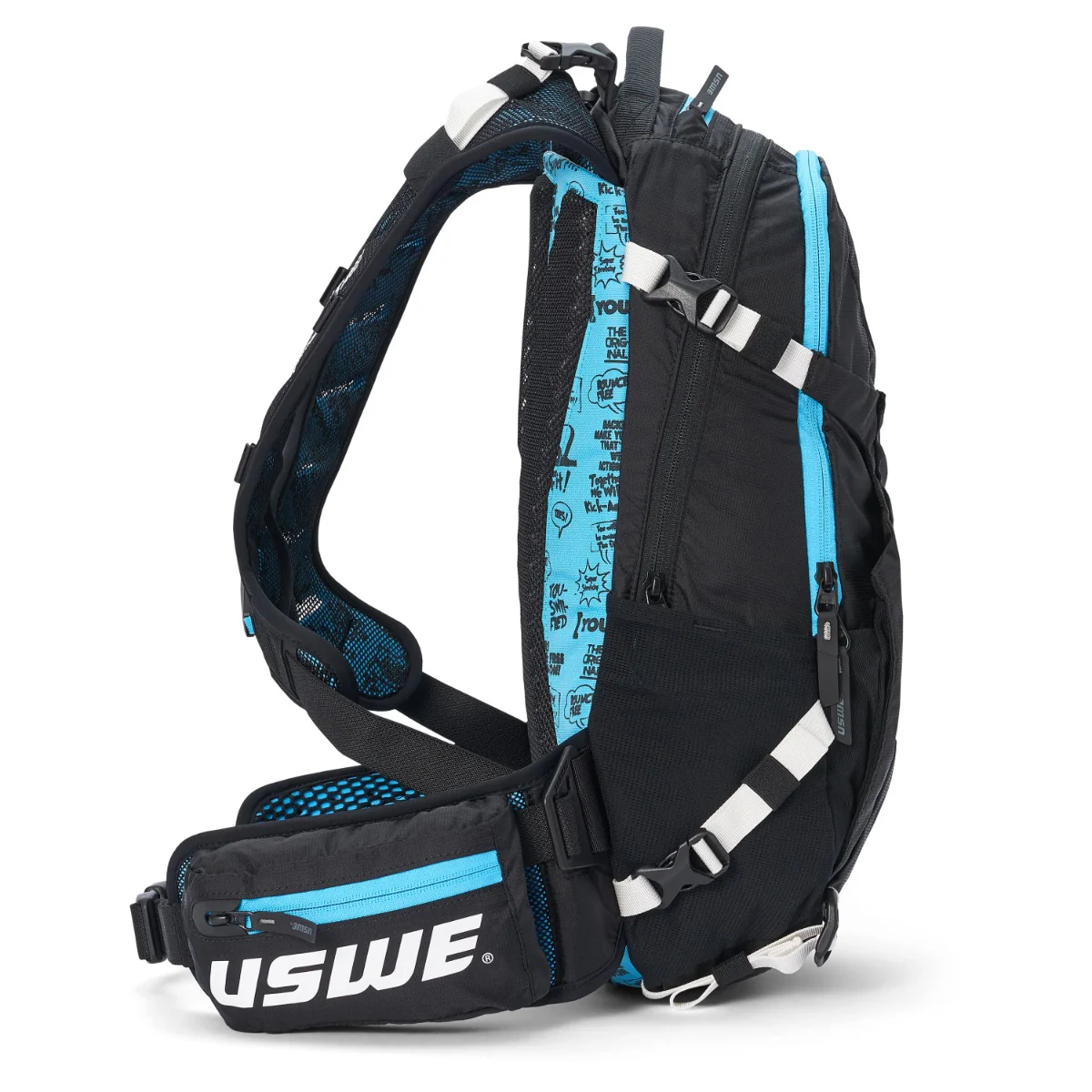 Sac à Dos avec Dorsale Intégrée USWE FLOW 16 L Noir/Bleu - Image 11