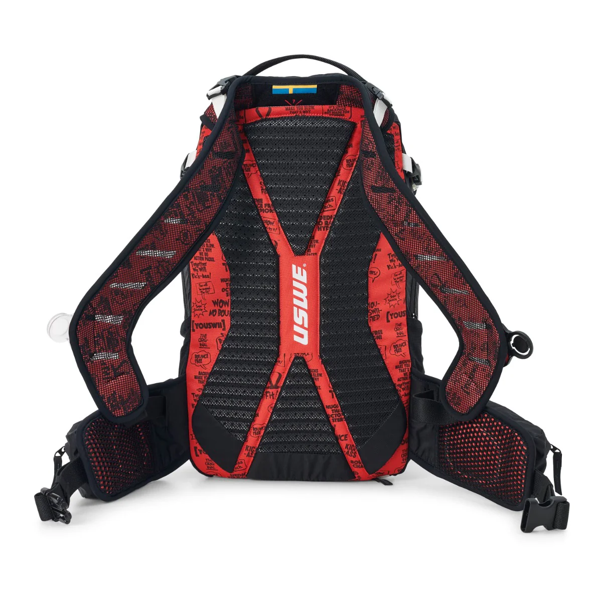 Sac à Dos avec Dorsale Intégrée USWE FLOW 16 L Noir/Rouge - Image 3